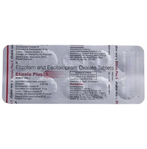 etizola plus 5mg tablet 10's